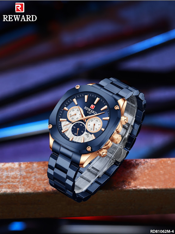 RD81062M RELOJ REWARD METALICO CRONOGRAF